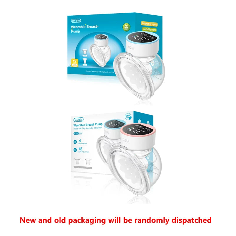 MAMIJOY Wearable Electric Breast Pumps 4 Modes 12 Levels Portable Hands Free Breast Pump Silent Comfort With 19/24mm Flange EB26