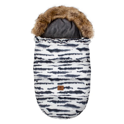 Stroller Footmuff Outdoor Winter Baby Warm In Pram Removable Thicker Windproof Fur Collar Baby Envelope Stroller Accessories