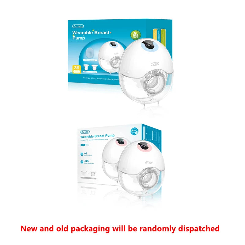 Wearable Breast Pump Hands Free Electric Breast Pumps Comfort Milk Collector Lightweight with LED Display 4 Modes & 36 Levels