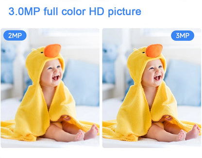 4MP WiFi indoor high-definition crying detection Video baby monitor full-color night vision 360 degree rotating network camera