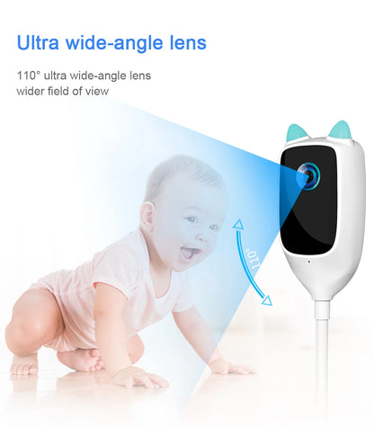 4MP WiFi indoor high-definition crying detection Video baby monitor full-color night vision 360 degree rotating network camera