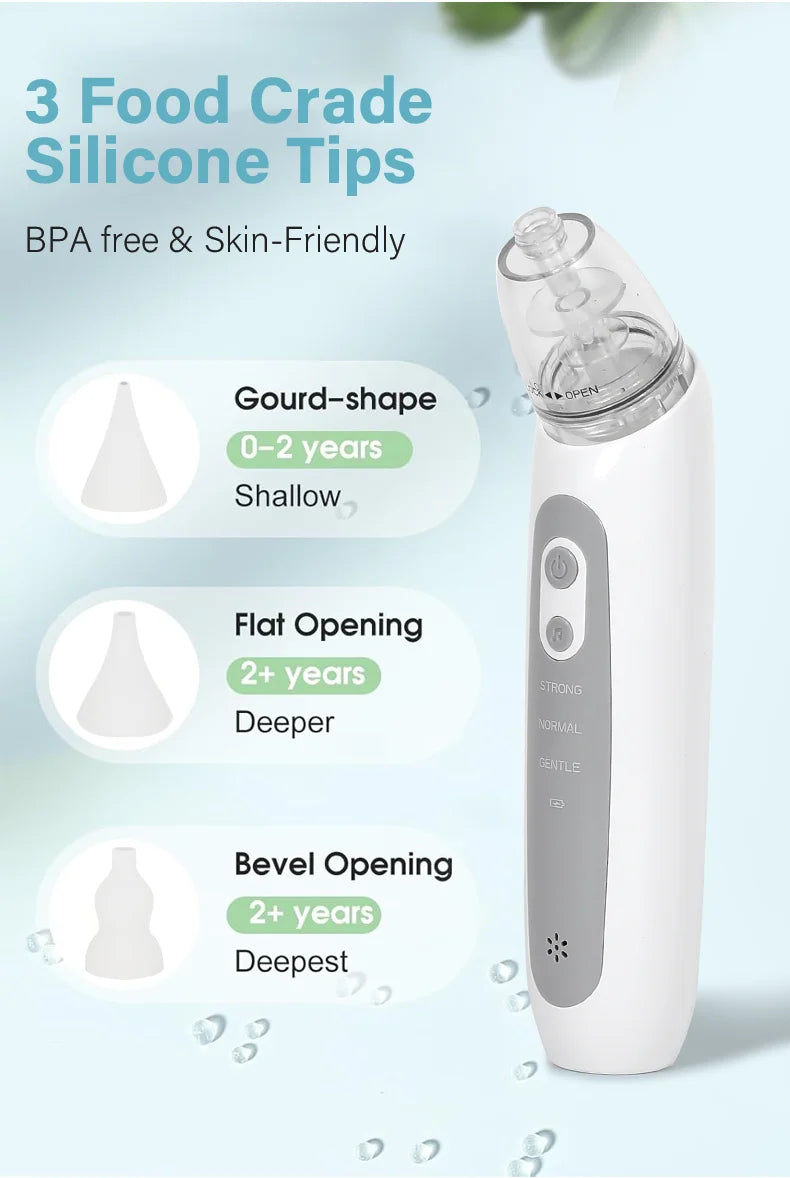 2025 New Pattern Baby Electric Nasal Aspirator Charging Version Newborn Baby Nasal Aspirator Suck Out Prevent Nasal Congestion