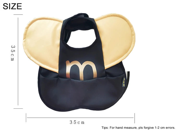 Soft PU Baby Infant Bibs With Pocket Dining Bib