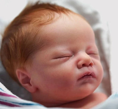 NPK 18inch Reborn Doll Kit Charlotte with Bent Legs Unfinished Sleeping Newborn Baby Parts with Body