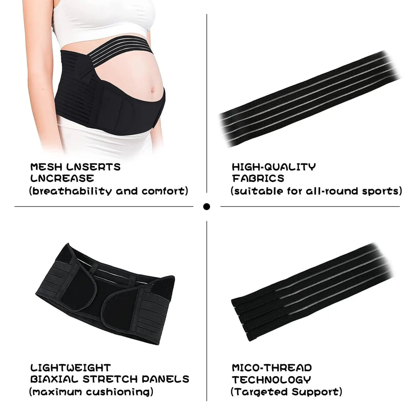 Pregnant Women Support Belly Band Back Clothes Belt Adjustable Waist Care Maternity Abdomen Brace Protector Pregnancy