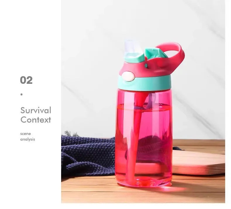 480ML Baby Feeding Cup Leakproof Water Bottle
