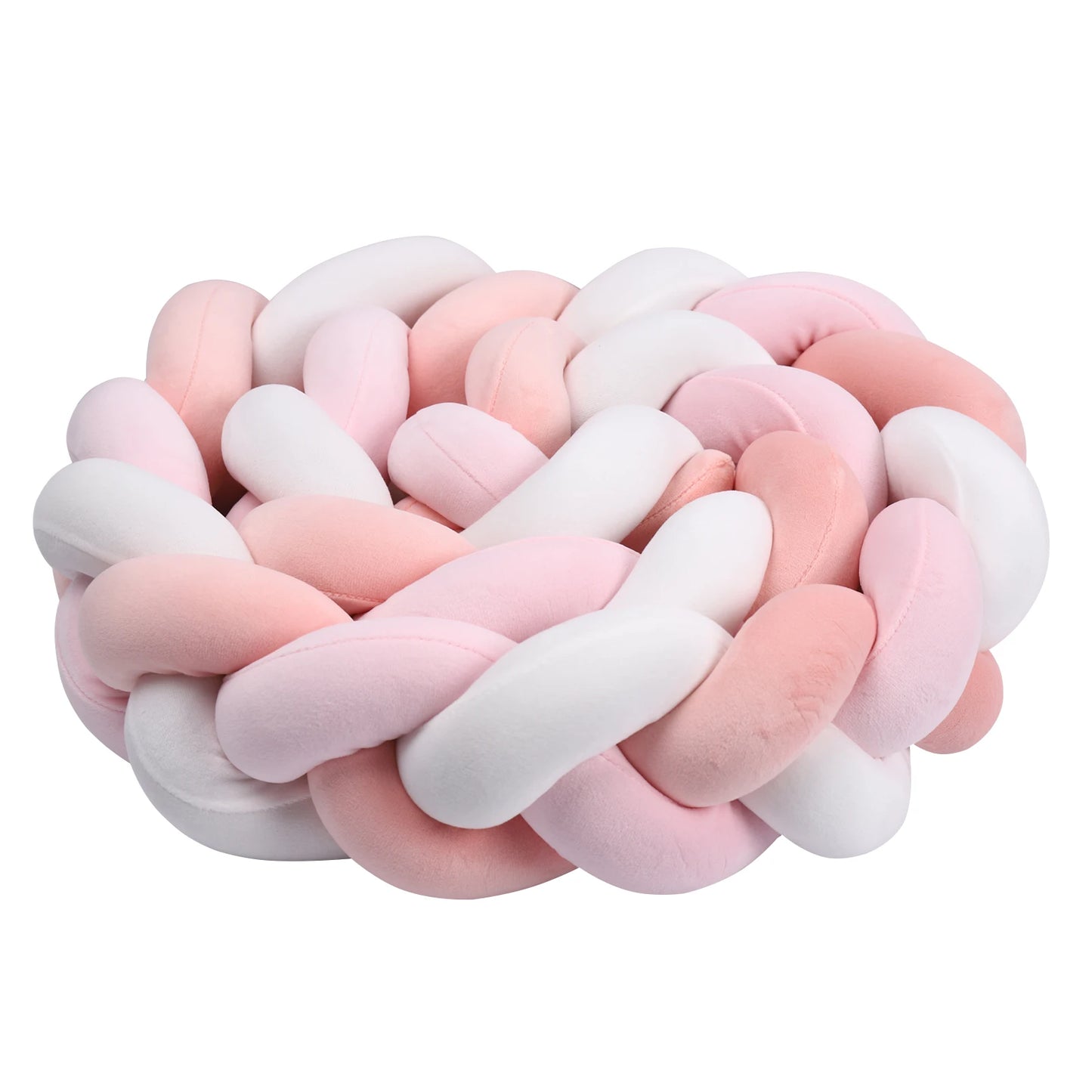 1-4 M Baby Bed Protector Infant Cradle Pillow Cushion Braid Knot Bumper Crib Bumper Room Decor Tresse Tour De Lit Bebe