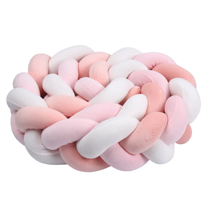 1-4 M Baby Bed Protector Infant Cradle Pillow Cushion Braid Knot Bumper Crib Bumper Room Decor Tresse Tour De Lit Bebe