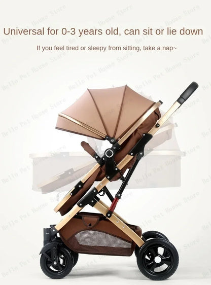 2025 New 3-in-1 Twin Baby Stroller with Car Seat Portable 
