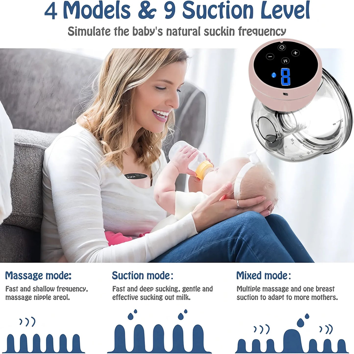 USB Wearable Automatic Breast Pump