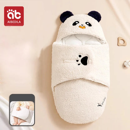 AIBEDILA Autumn Winter Infant Toddler Thicken Cashmere Receiving Blankets 0-6M Newborn Baby blanket Swaddling Kids Accessories