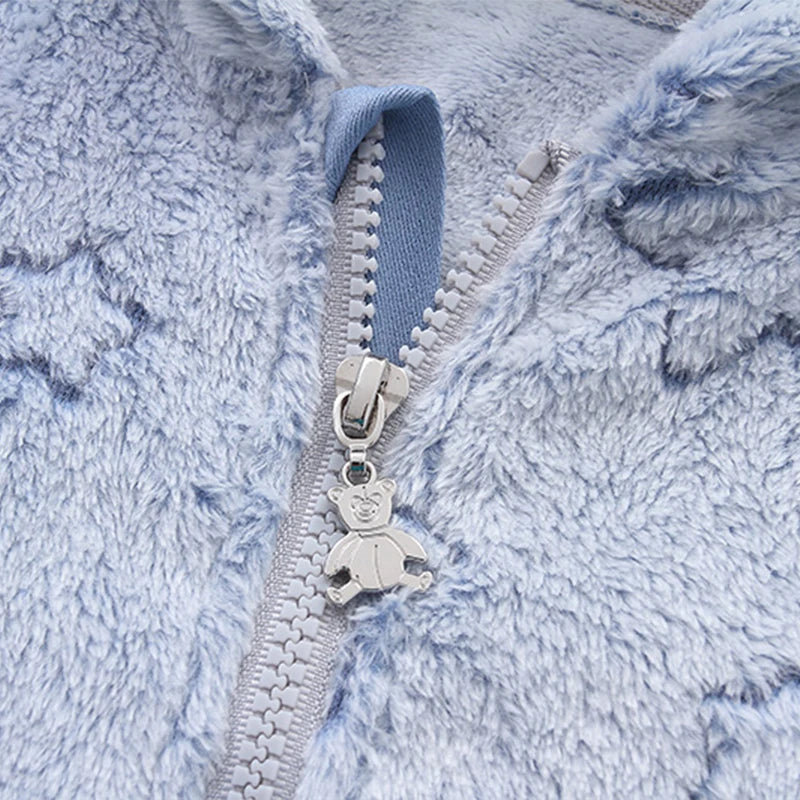 Soft Newborn Baby Clothes Flannel Autumn Winter Baby Boys Girls Jumpsuit Cartoon Newborn Bodysuit Warm Rompers for Babies 0-12M