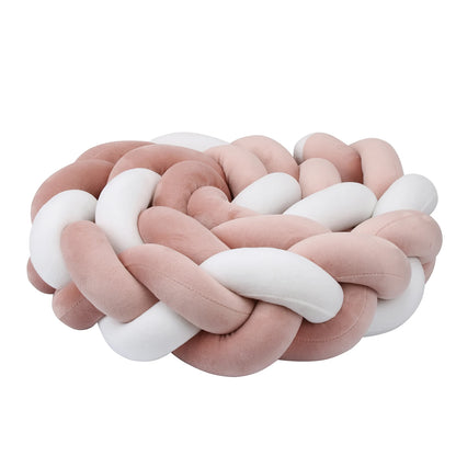 1-4 M Baby Bed Protector Infant Cradle Pillow Cushion Braid Knot Bumper Crib Bumper Room Decor Tresse Tour De Lit Bebe