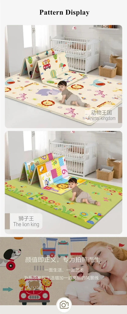 Foldable Baby Play Mat Non-Toxic Educational Children's Carpet in The Nursery Climbing Pad Kids Rug Activitys Games Toys 180*100