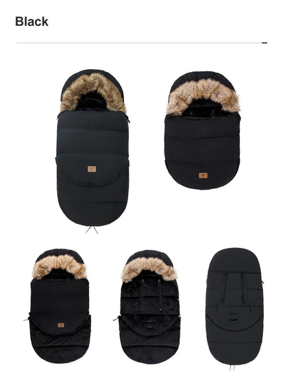 0-36 Months Baby Stroller Footmuff Removable Winter Warm Thicker Envelope For Discharge Universal Pram Baby Stroller Accessories