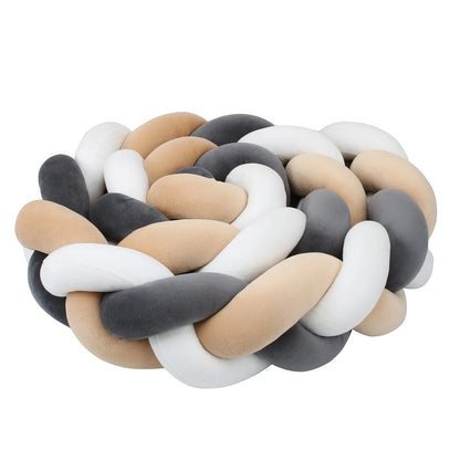 1-4 M Baby Bed Protector Infant Cradle Pillow Cushion Braid Knot Bumper Crib Bumper Room Decor Tresse Tour De Lit Bebe