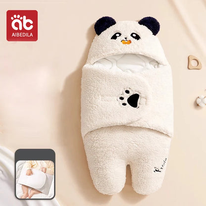 AIBEDILA Autumn Winter Infant Toddler Thicken Cashmere Receiving Blankets 0-6M Newborn Baby blanket Swaddling Kids Accessories
