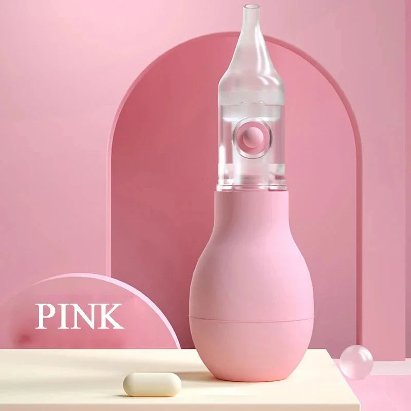 Soft Nasal Aspirator for Baby Anti-back Flow Nose Sucker New Born Vacuum Nose Cleaner Silicone Baby Safety Care Diagnostic-tool