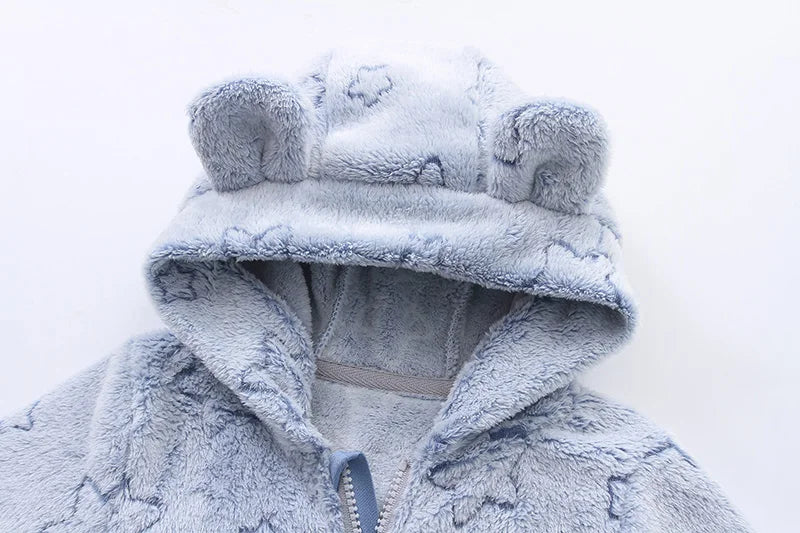 Soft Newborn Baby Clothes Flannel Autumn Winter Baby Boys Girls Jumpsuit Cartoon Newborn Bodysuit Warm Rompers for Babies 0-12M