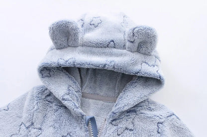 Soft Newborn Baby Clothes Flannel Autumn Winter Baby Boys Girls Jumpsuit Cartoon Newborn Bodysuit Warm Rompers for Babies 0-12M