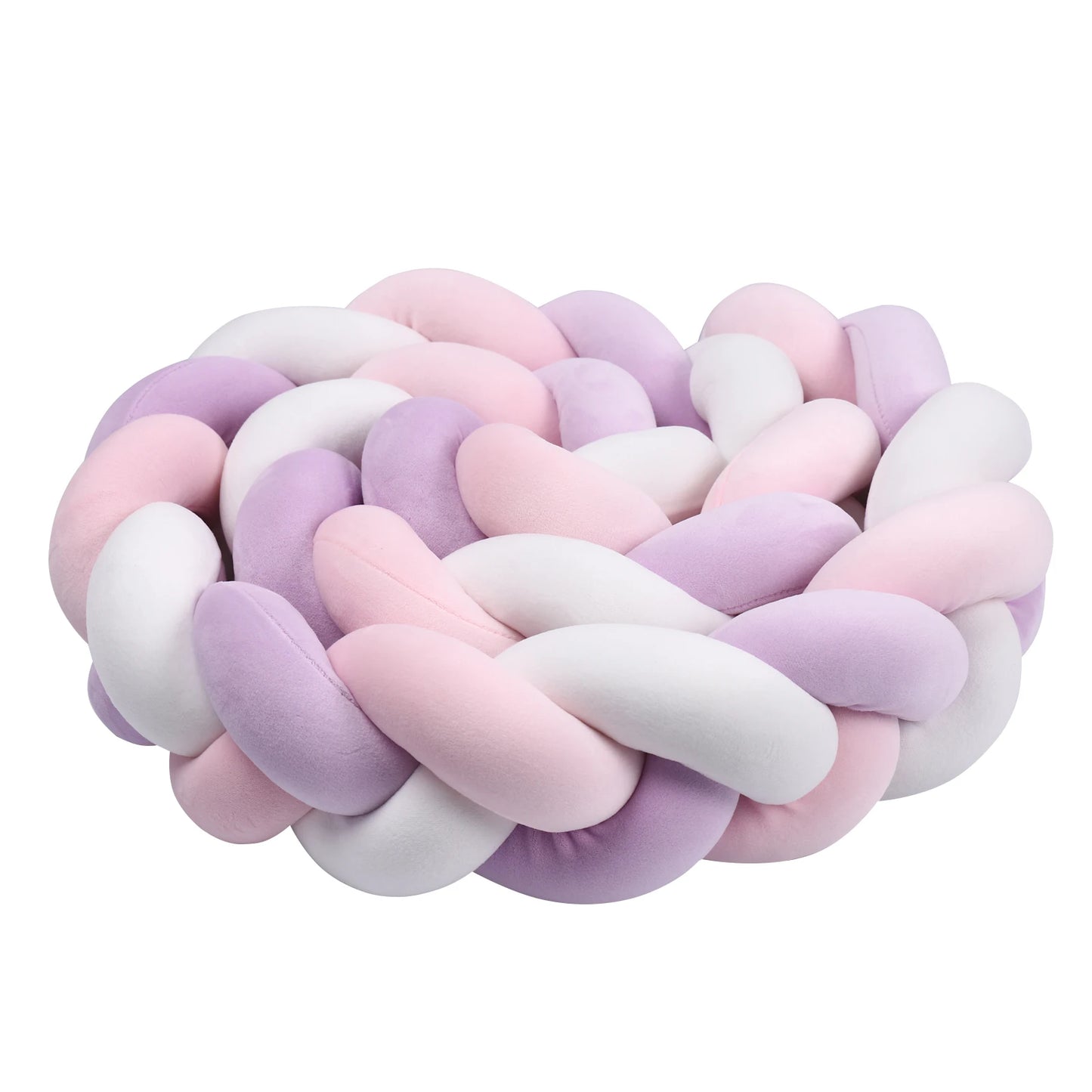 1-4 M Baby Bed Protector Infant Cradle Pillow Cushion Braid Knot Bumper Crib Bumper Room Decor Tresse Tour De Lit Bebe