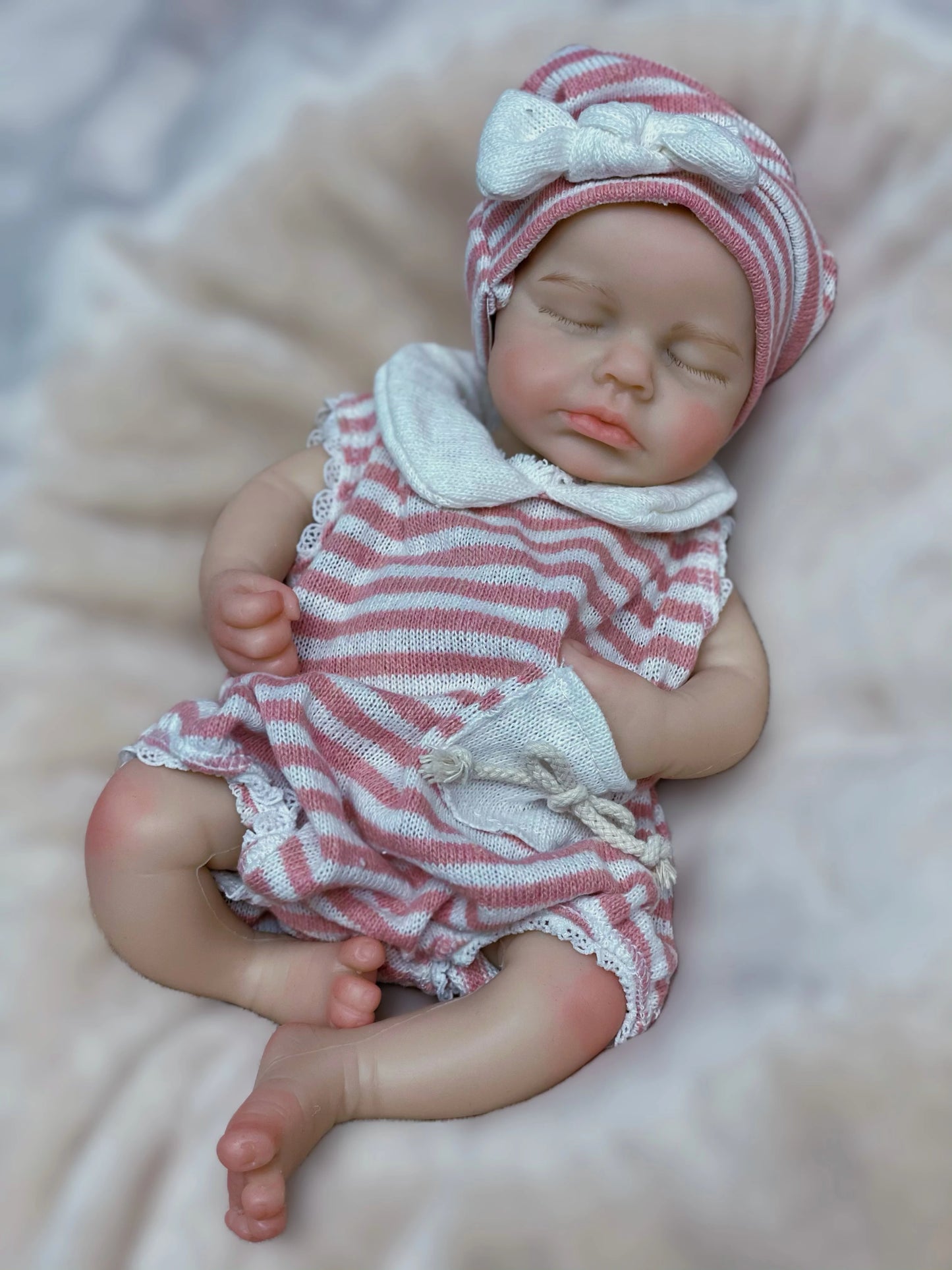 33CM Open Mouth Silicone Loulou Girl&Boy Bebe Reborn Dolls Handmade Painted Full Body Soft Solid Silicone Newborn Baby Doll Toy