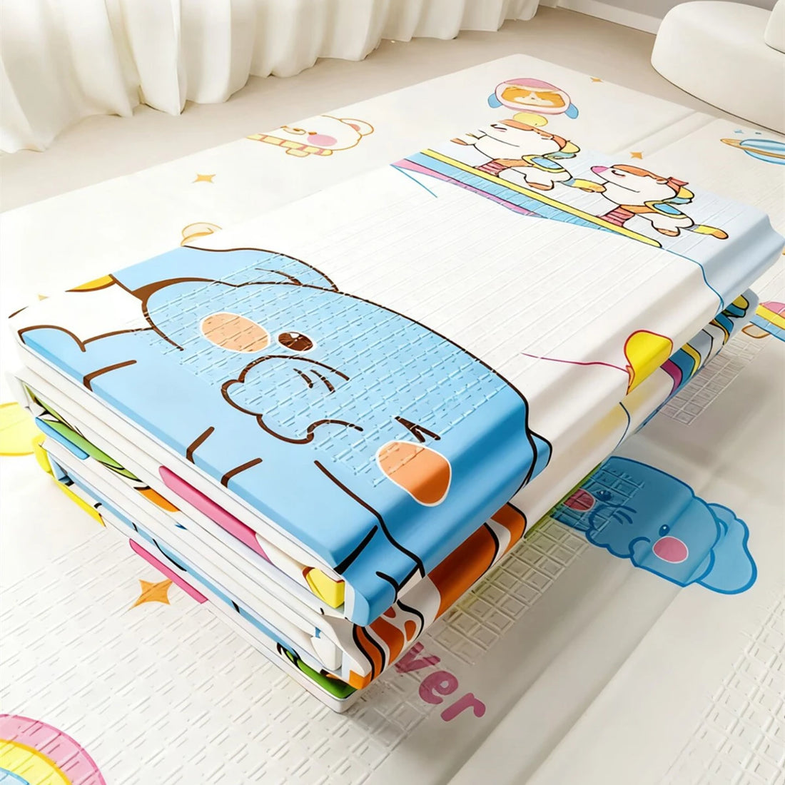 Foldable Baby Play Mat Non-Toxic Educational Children's Carpet in The Nursery Climbing Pad Kids Rug Activitys Games Toys 180*100 by Baby Paradise