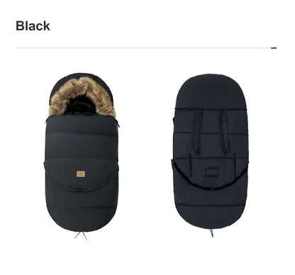 Winter Windproof Fur Collar Removable 2 Styles Footmuff 0-36 Months For Cart  Newborn