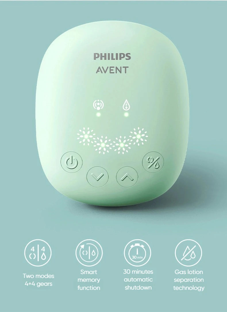 PHILIPS AVENT Portable Single Electric Breast Pump with Smart Massage & Petal Stimulation – Mimics Baby’s Natural Sucking by Baby Paradise