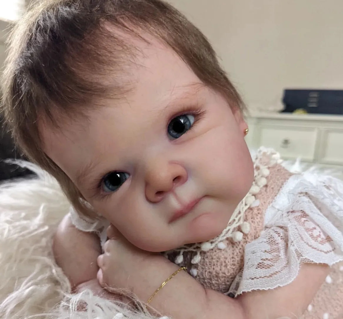 NPK Clearance Sales 18inch Reborn Doll Kit Bettie Unfinished Unpainted Fresh Color Blank Doll Kit with cloth Body