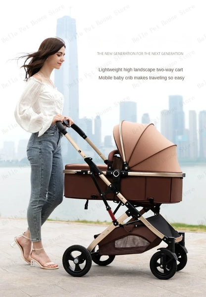 2025 New 3-in-1 Twin Baby Stroller with Car Seat Portable 