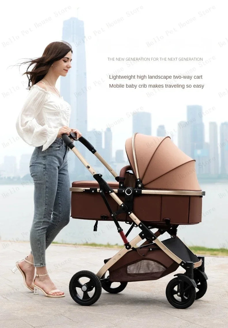 2025 New 3-in-1 Twin Baby Stroller with Car Seat
