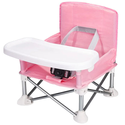 Baby Furniture Supplies Booster Seat Dining Chair Portable Travel Folding Kids With Feeding Chair Outdoor Beach Seat