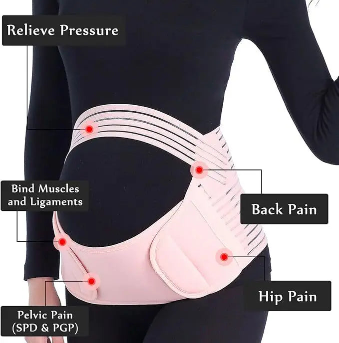 Pregnant Women Support Belly Band Back Clothes Belt Adjustable Waist Care Maternity Abdomen Brace Protector Pregnancy
