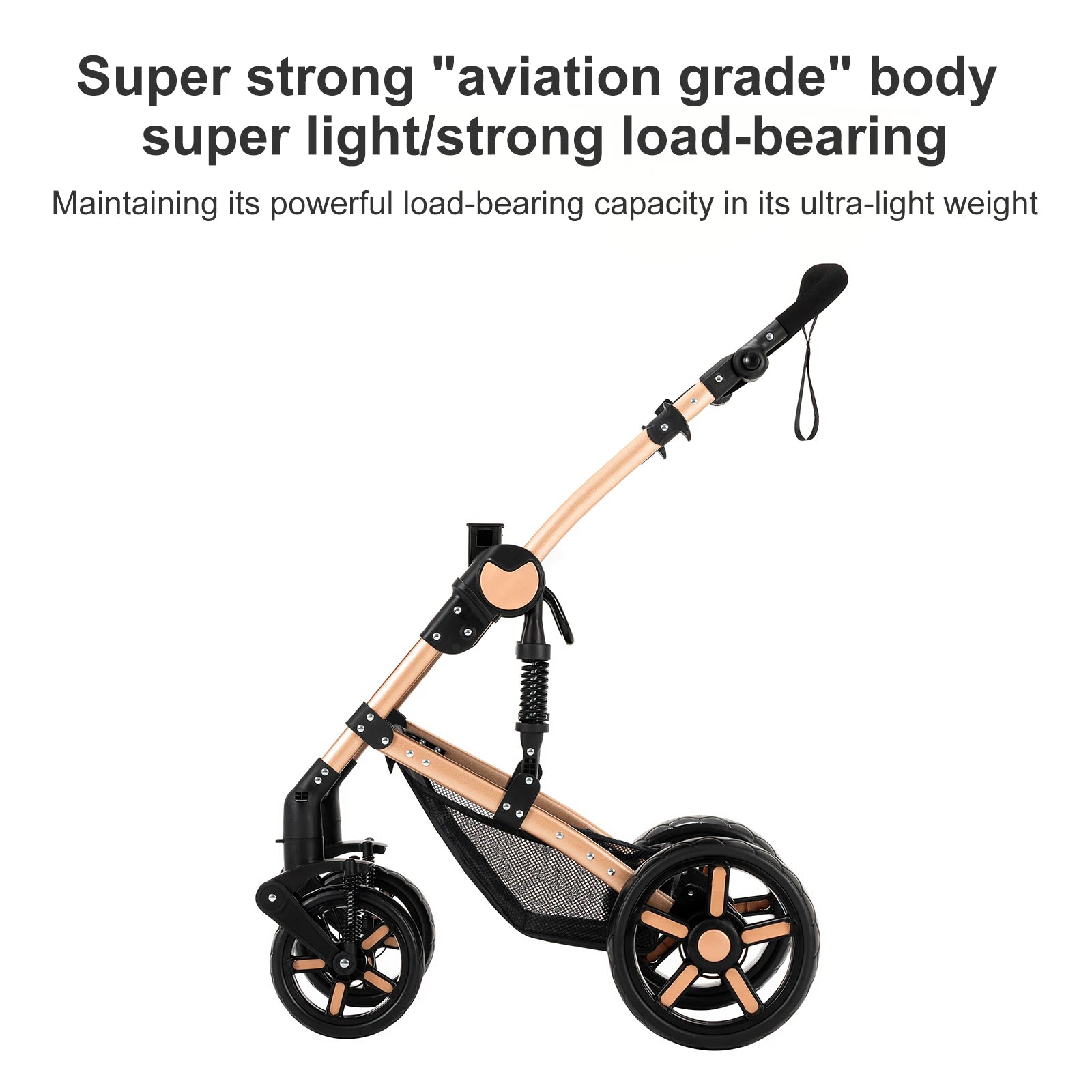 Your All-in-One Travel Solution: 3-in-1 Lightweight Stroller & Pram for All Terrains, Suitable from Birth with Easy Compact Fold by Baby Paradise