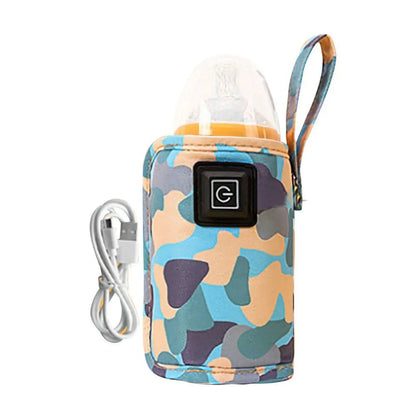 USB Milk Water Warmer Travel Stroller Insulated Bag Baby Nursing Bottle Heater Safe Kids Supplies for Outdoor Winter