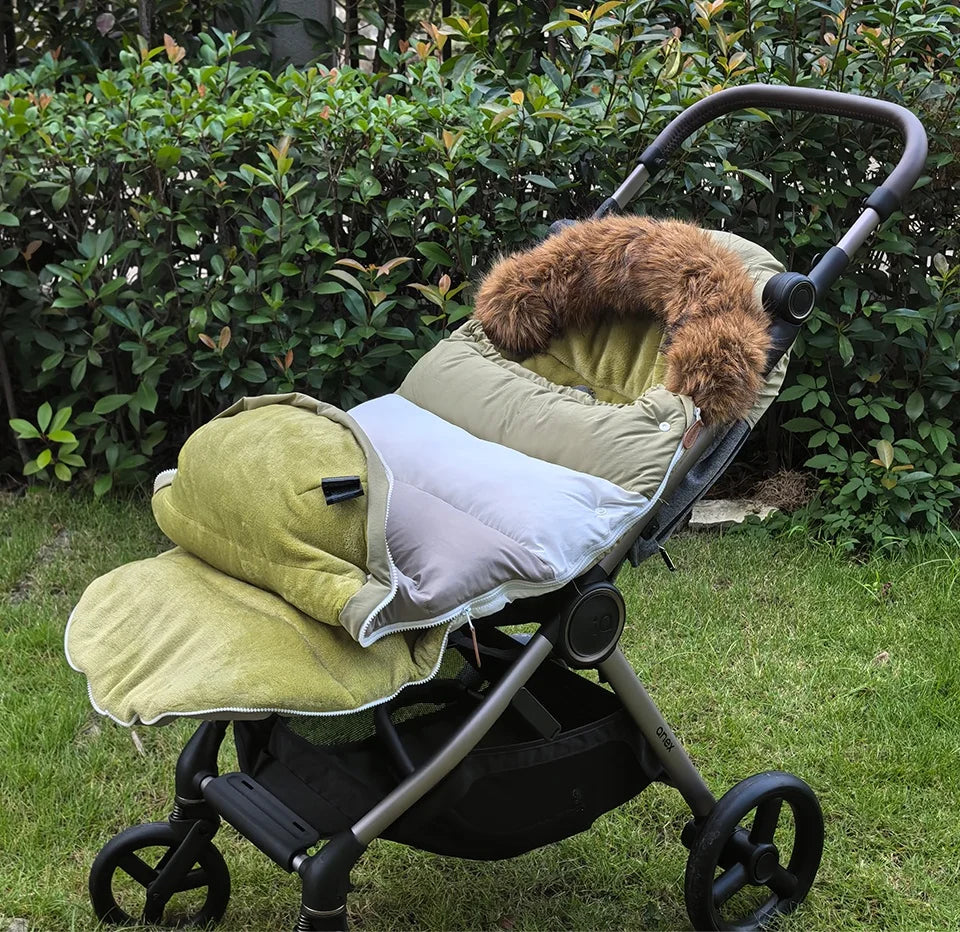 Winter Baby Stroller Footmuff 0-36 Months Windproof Warm Envelope For Universal Pram Outside Travel Baby Stroller Accessories