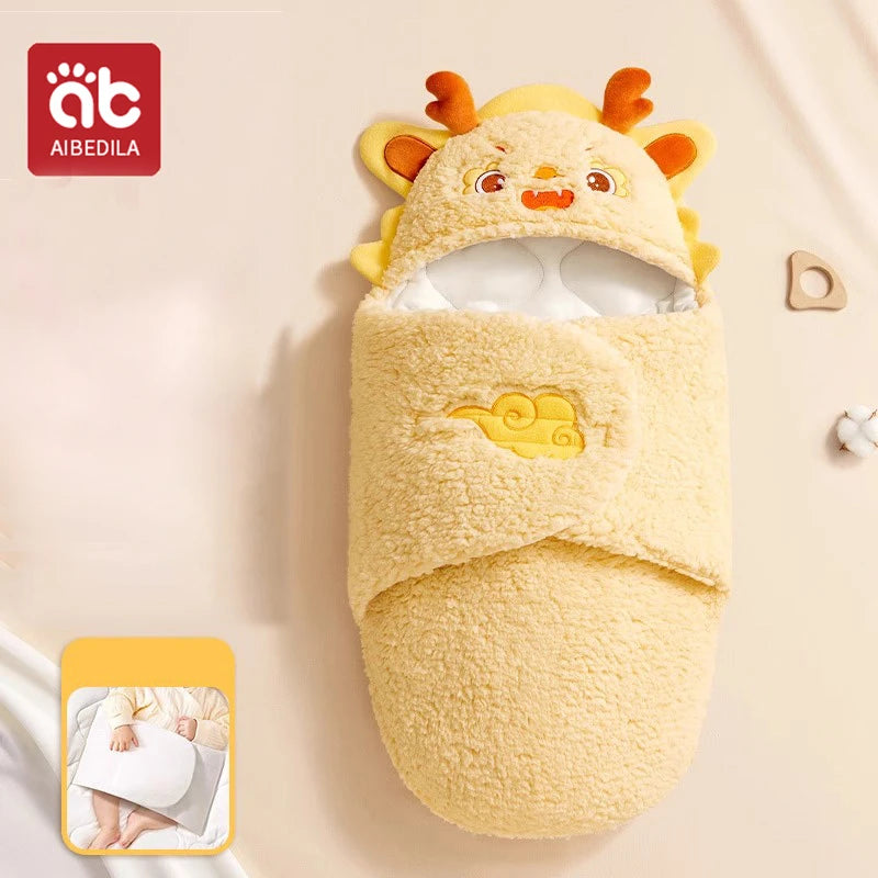AIBEDILA Autumn Winter Infant Toddler Thicken Cashmere Receiving Blankets 0-6M Newborn Baby blanket Swaddling Kids Accessories