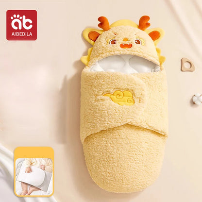 AIBEDILA Autumn Winter Infant Toddler Thicken Cashmere Receiving Blankets 0-6M Newborn Baby blanket Swaddling Kids Accessories
