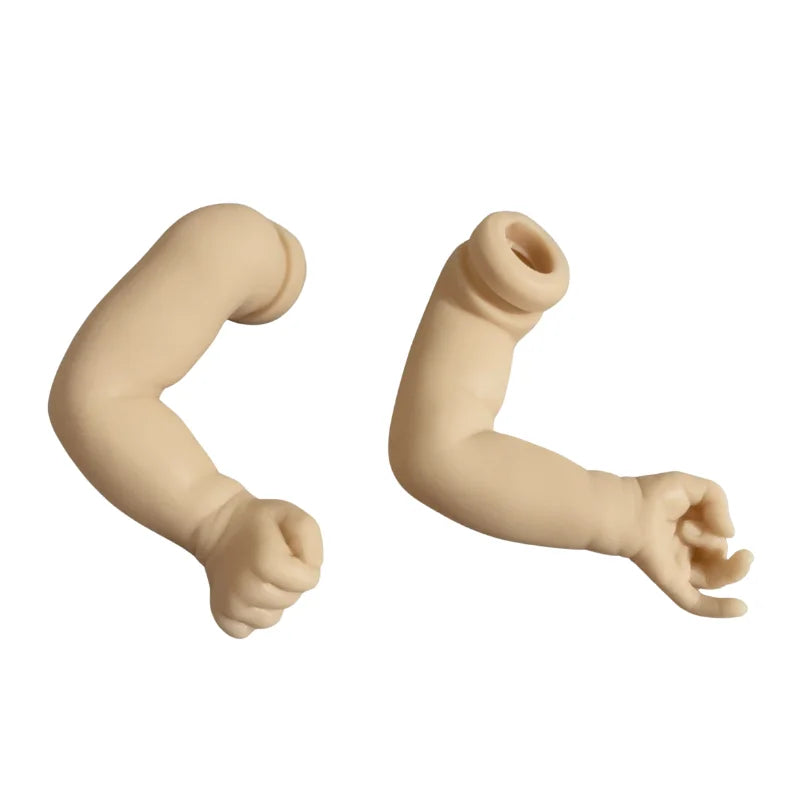 17-18 inch Vinyl Reborn Doll Kit Charlotte with Cloth Body Blank Unfinished Sleeping Newborn Baby Doll Parts Mold