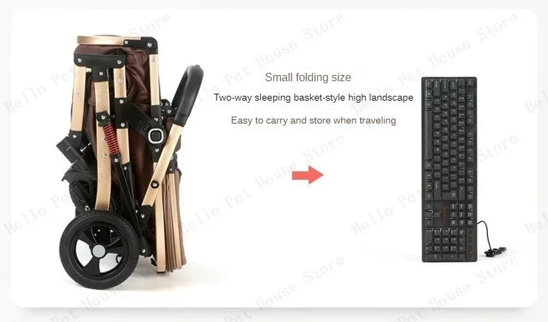 2025 New 3-in-1 Twin Baby Stroller with Car Seat Portable 