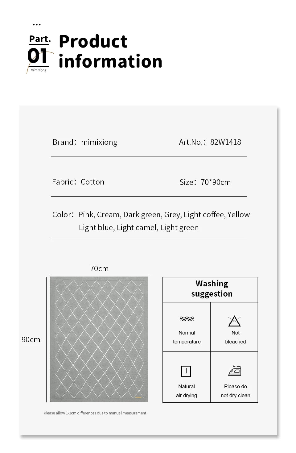 Baby Blankets Super Soft Newborn Cotton Knit Month Stroller Nursery Swaddle Wrap Quilts 90*70cm Infant Boy Girl Sleeping Covers