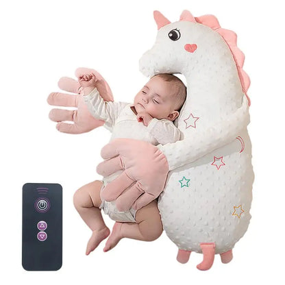 Baby Soothing Palm Automatic Palm Patting Stuffed Animal Sleep Soothers Adjustable Speed Remote Control Sleeping Buddy for Baby