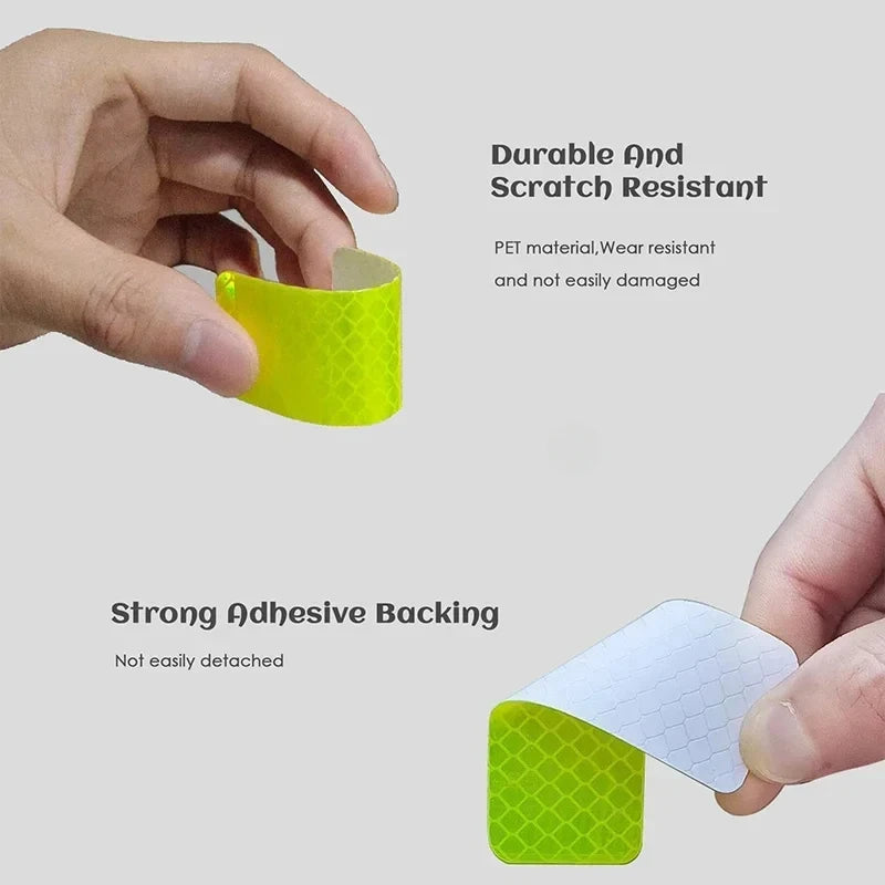 10pcs Waterproof Night Anti-collision Reflective Patch Multifunction Stroller Accessories Baby Stroller Safety Warning Sticker