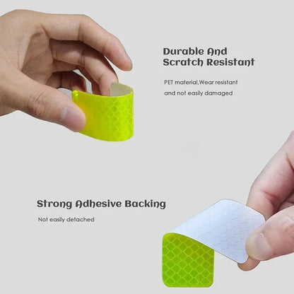 10pcs Waterproof Night Anti-collision Reflective Patch Multifunction Stroller Accessories Baby Stroller Safety Warning Sticker