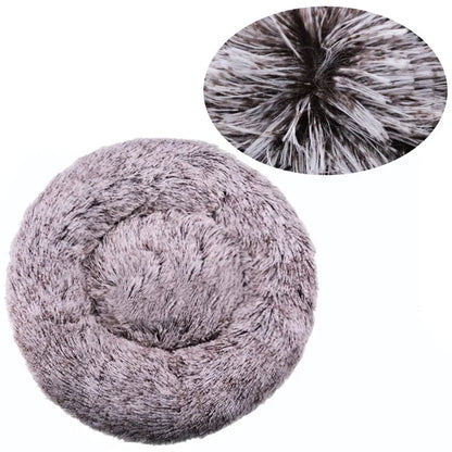 40-90cm 6 Sizes Round Pet Bed for Large Dog Bed Super Soft Cat Bed Plush Dog House for Medium Dog House Winter Warm Sleeping