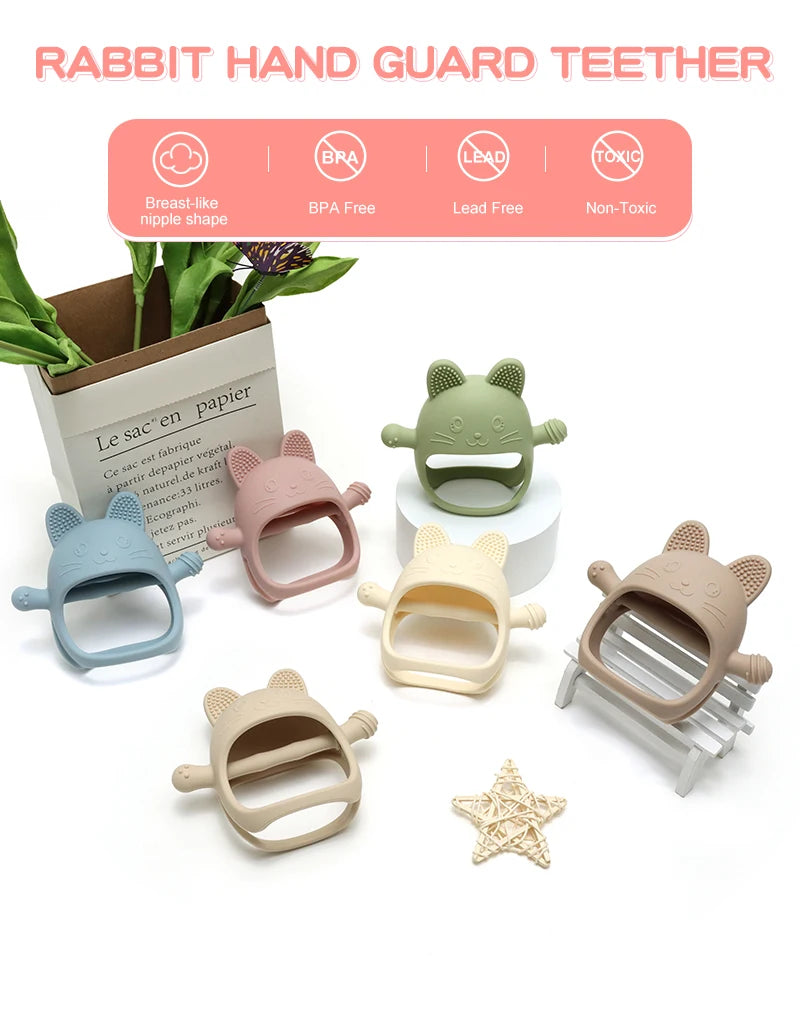 Never Drop Silicone Teething Toys for Babies