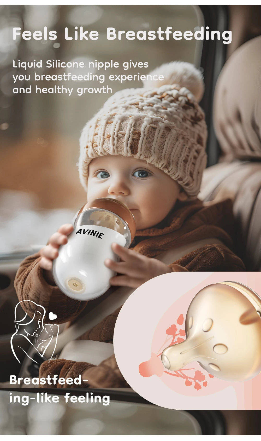 Newborn baby Wide caliber High borosilicate glass Bottles Anti choking Anti-Colic Bottle 0-6 months+ 160ml 240ml Baby Bottles