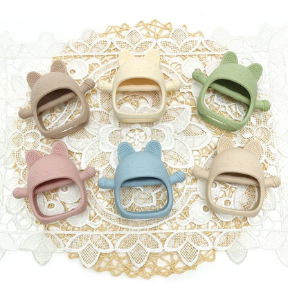 Never Drop Silicone Teething Toys Babies,Infant Hand Teether