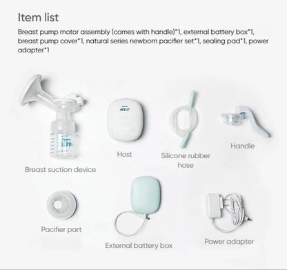 PHILIPS AVENT Portable Single Electric Breast Pump with Smart Massage & Petal Stimulation – Mimics Baby’s Natural Sucking